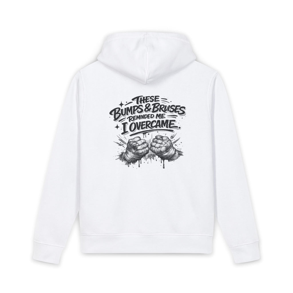 Overcomer Hoodie – “These Bumps & Bruises Reminded Me I Overcame” Back Graphic