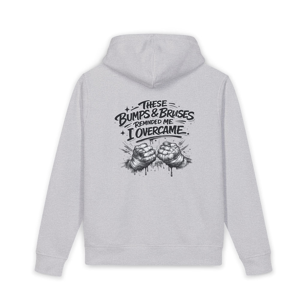 Overcomer Hoodie – “These Bumps & Bruises Reminded Me I Overcame” Back Graphic
