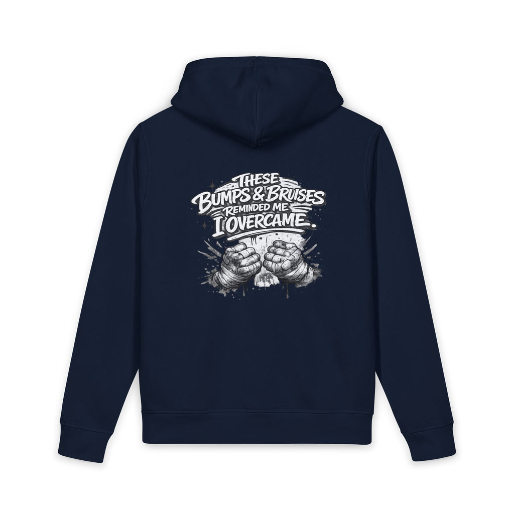 Overcame Hoodie — “These Bumps & Bruises Reminded Me I Overcame” Graphic Hoodie
